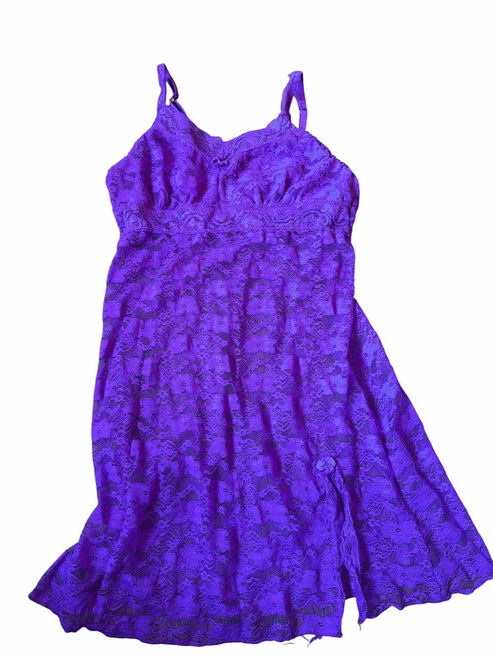 Purple Lace Sexy Chemise lingerie Nightdress M